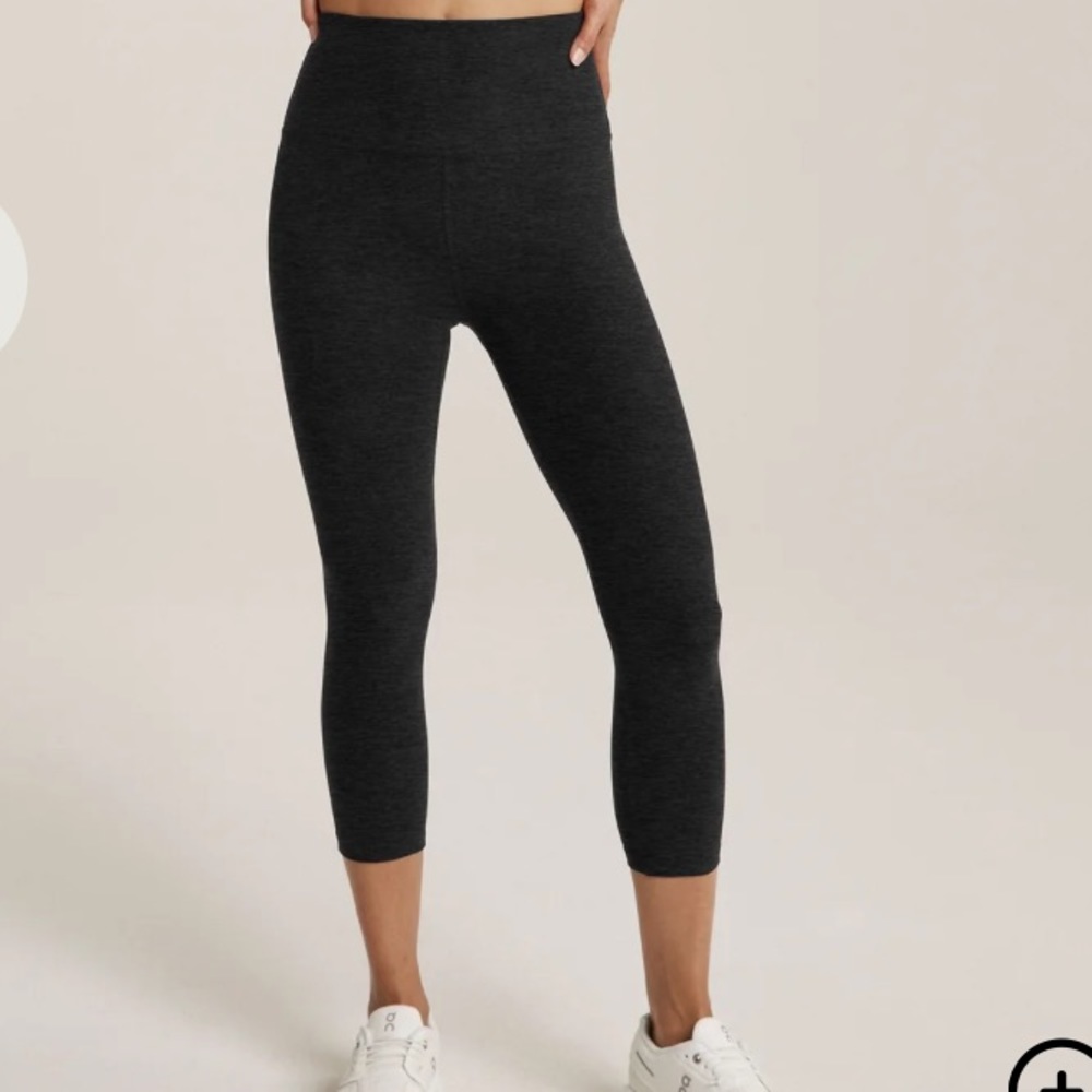 High Waisted Spacedye Capri Legging